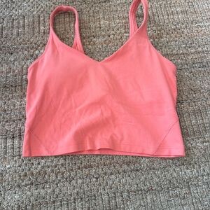 Lululemon align tank salmon pink size 6